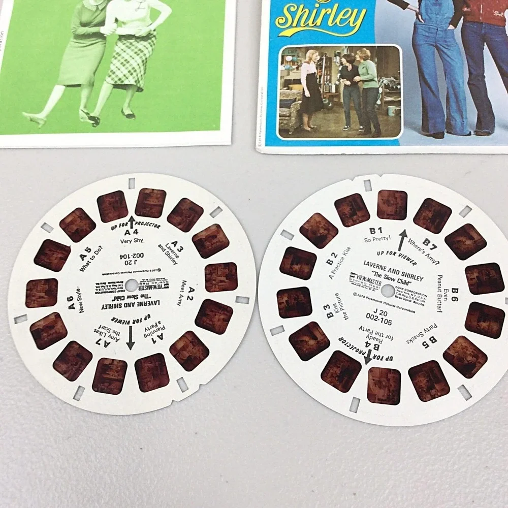 VTG 1978 GAF View Master Laverne & Shirley J20 Showtime 3‎ Reel Set